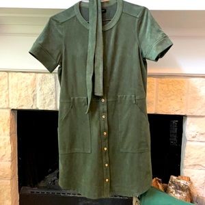 Banana Republic Faux Suede Dress. Size 10P
